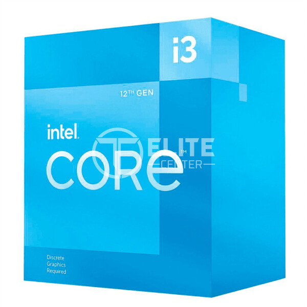 Intel Core i3 12100F - 3.3 GHz - 4 núcleos - 8 hilos - 12 MB caché - LGA1700 Socket - Caja - - en Elite Center