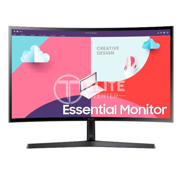 Samsung - LED-backlit LCD monitor - 24" - 1920 x 1080 - IPS - HDMI / VGA - Black - Plano - - en Elite Center