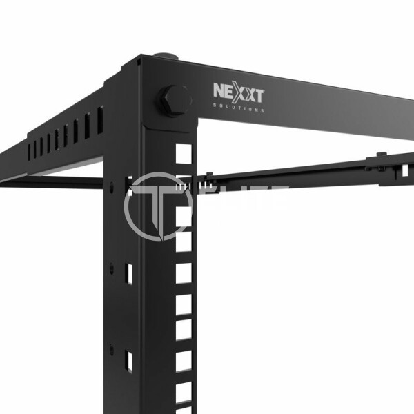 Nexxt Solutions - Rack marco abierto - 4 postes - instalable en el suelo - RAL 9005, negro barniz - 42U - 19" - - en Elite Center