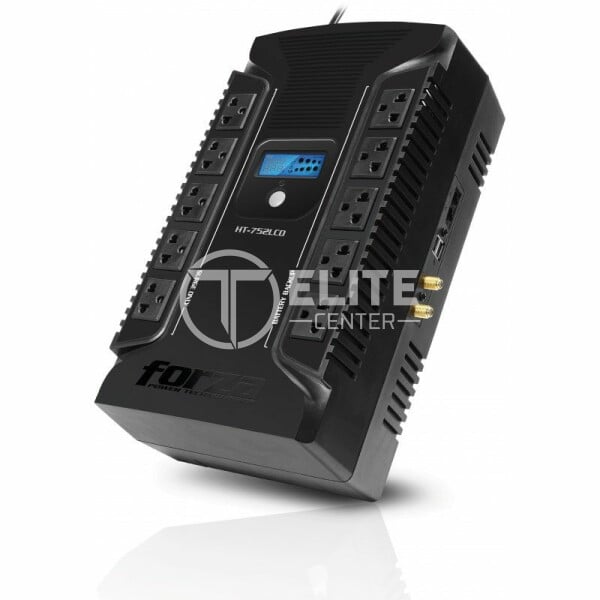 UPS interactiva Forza HT-752LCD-C 750VA/450W, 12 CEI, coax, USB, sobremesa-220V - - en Elite Center