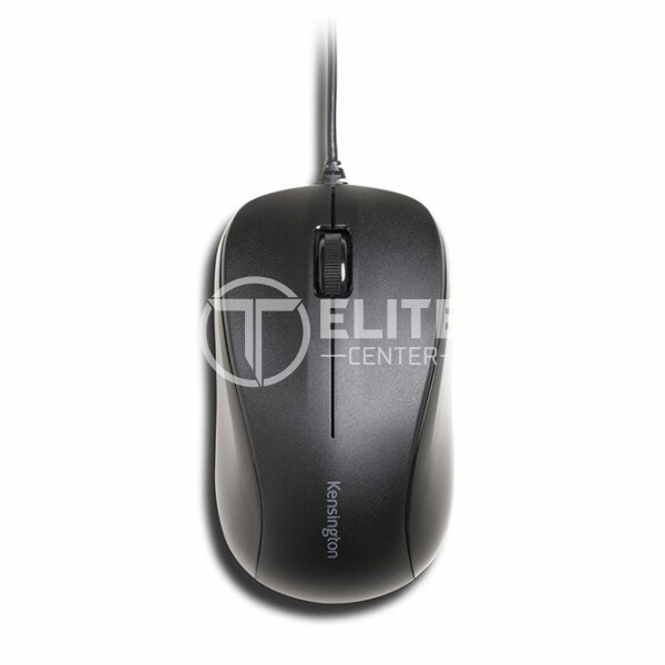 Kensington Mouse for Life - Ratón - óptico - 3 botones - cableado - USB - negro - - en Elite Center
