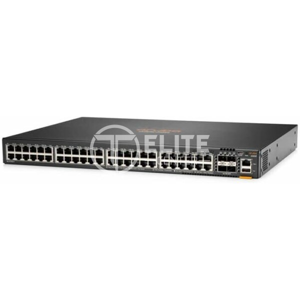 HPE Aruba 6200F 48G 4SFP+ Switch - Conmutador - L3 - Gestionado - 48 x 10/100/1000 + 4 x 1 Gigabit / 10 Gigabit SFP+ - montaje en rack - 100 - 120/200 - 240 V CA - - en Elite Center