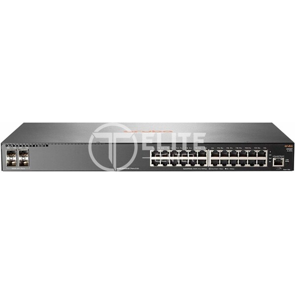 HPE Aruba 2930F 24G 4SFP+ - Conmutador - L3 - Gestionado - 24 x 10/100/1000 + 4 x 1 Gigabit / 10 Gigabit SFP+ (enlace ascendente) - montaje en rack - - en Elite Center