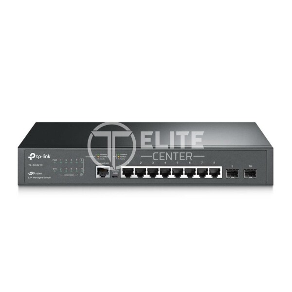 TP-Link JetStream TL-SG3210 - Conmutador - Gestionado - 8 x 10/100/1000 - sobremesa, montaje en rack - - en Elite Center