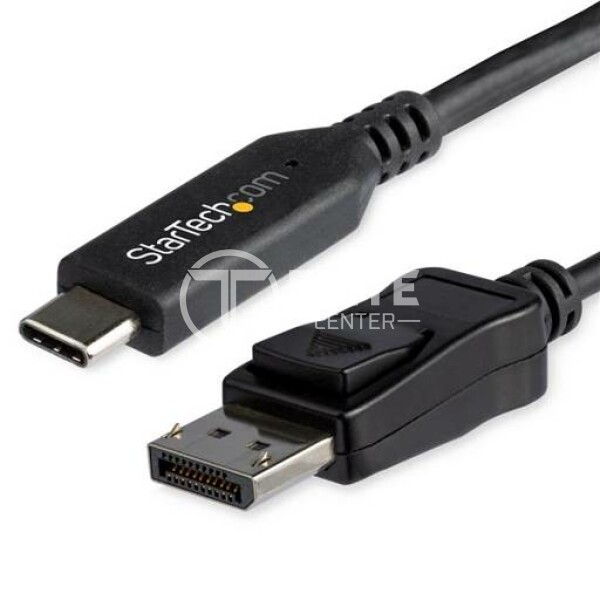 StarTech.com Cable Adaptador de 1,8m USB-C a DisplayPort - Conversor USB Tipo C a DP - 8K 60Hz HBR3 - Conversor Thunderbolt 3 DisplayPort (CDP2DP146B) - Adaptador de vídeo externo - USB-C - DisplayPort - negro - para P/N: TB4CDOCK - - en Elite Center