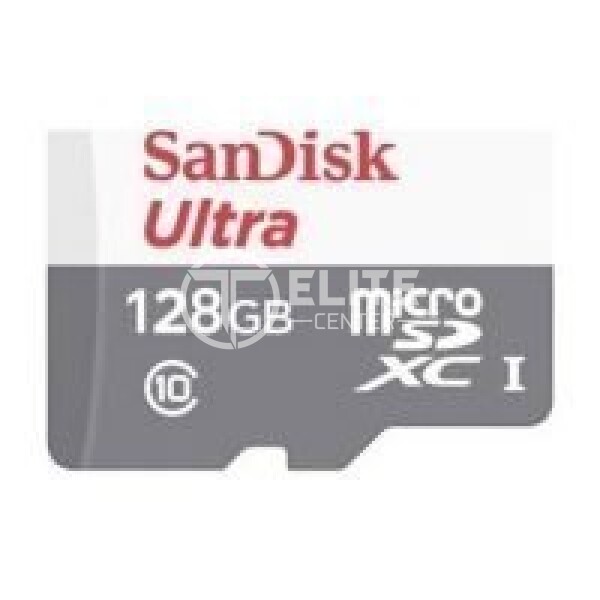 SanDisk Ultra - Tarjeta de memoria flash (adaptador microSDXC a SD Incluido) - 128 GB - UHS-I / Class10 - microSDXC UHS-I - - en Elite Center