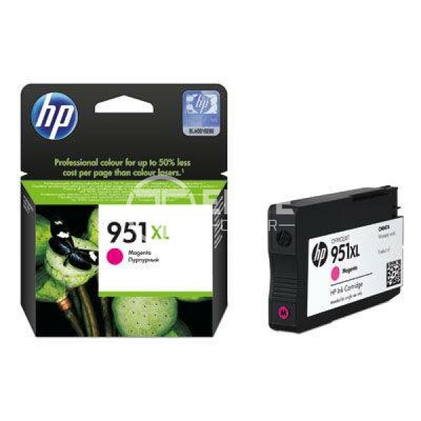 HP 951XL - 17 ml - Alto rendimiento - magenta - original - cartucho de tinta - para Officejet Pro 251, 276, 8100, 8600, 8600 N911, 8610, 8615, 8616, 8620, 8625, 8630, 8640 - - en Elite Center