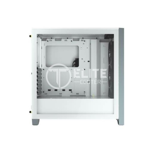 CORSAIR iCUE 4000X RGB - Torre - ATX - panel lateral con ventana (cristal templado) - sin fuente de alimentación (ATX) - blanco - USB/Audio - - en Elite Center