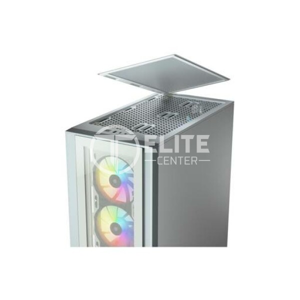 CORSAIR iCUE 4000X RGB - Torre - ATX - panel lateral con ventana (cristal templado) - sin fuente de alimentación (ATX) - blanco - USB/Audio - - en Elite Center