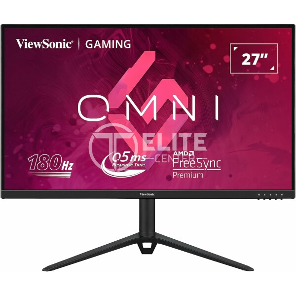 ViewSonic OMNI VX2728J - Monitor LED - gaming - 27" - 1920 x 1080 Full HD (1080p) @ 180 Hz - Fast IPS - 250 cd/m² - 1000:1 - HDR10 - 0.5 ms - 2xHDMI, DisplayPort - altavoces - - en Elite Center