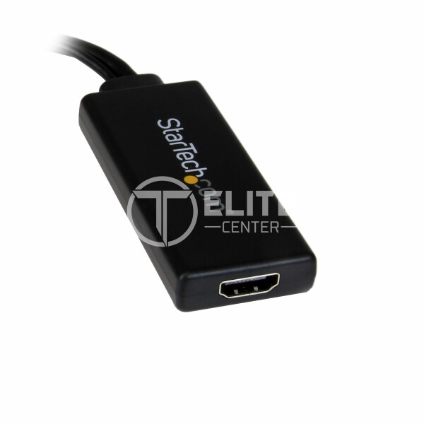 StarTech.com Adaptador Conversor VGA a HDMI con Audio USB y Alimentación - Cable Convertidor Móvil de HD15 a HDMI - 1080p - Vídeo conversor - VGA - HDMI - negro - - en Elite Center