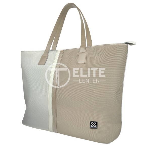 Klip Xtreme - Notebook carrying case and handbag - 15.6" - 1200D polyester - Beige/White - Ladies Bag - - en Elite Center