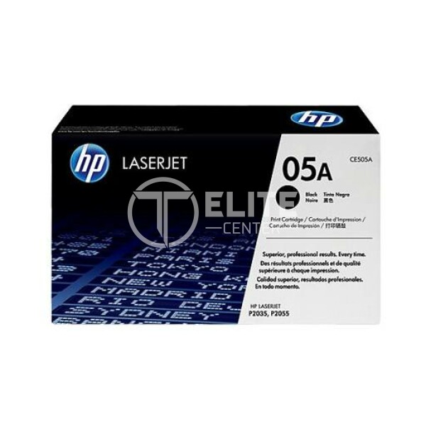 HP 05A - Negro - original - LaserJet - cartucho de tóner (CE505A) - para LaserJet P2033, P2035, P2036, P2037, P2054, P2055, P2056, P2057 - - en Elite Center