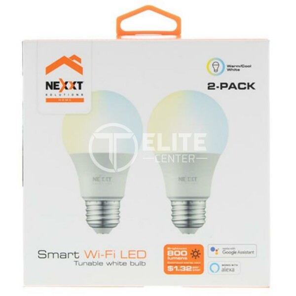 Nexxt Solutions Connectivity - Light Bulb - A19 CCT 220V 2PK - - en Elite Center