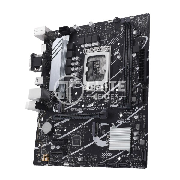 ASUS - Motherboard - mATX - LGA1700 Socket - Intel B760 - DDR4/ PCIe 5.0 - - en Elite Center