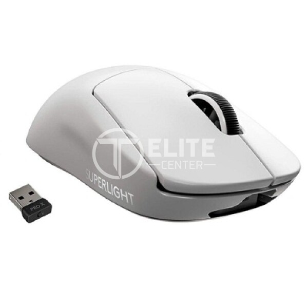 Logitech PRO X SUPERLIGHT Wireless Gaming Mouse - Ratón - óptico - 5 botones - inalámbrico, cableado - LIGHTSPEED - blanco - - en Elite Center