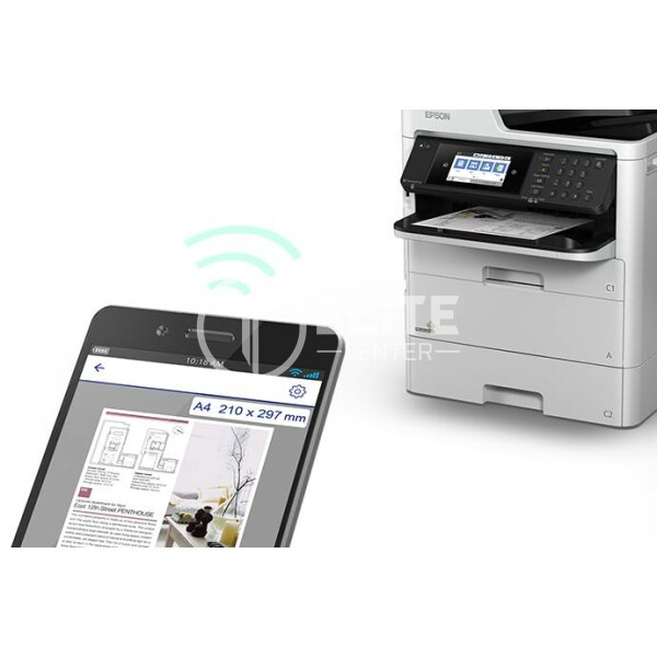 Epson WF-C579R - Workgroup printer - Scanner / Printer / Copier / Fax - Ink-jet - Color - C11CG77301 - - en Elite Center