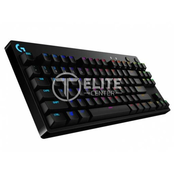 Logitech G Pro Mechanical Gaming Keyboard - Teclado - retroiluminación - USB - interruptor: GX Blue Clicky - negro - - en Elite Center