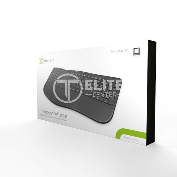 Teclado Inalámbrico Klip Xtreme KBK-530S, 2.4 GHz, Ergonómico, Español LA, Black - - en Elite Center