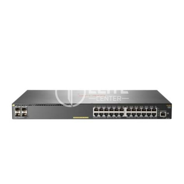 HPE Networking 2930F 24G PoE+ 4SFP - Conmutador - L3 - Gestionado - 24 x 10/100/1000 (PoE+) + 4 x Gigabit SFP (enlace ascendente) - montaje en rack - PoE+ (370 W) - - en Elite Center