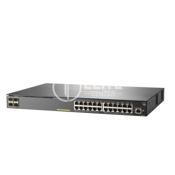 HPE Networking 2930F 24G PoE+ 4SFP - Conmutador - L3 - Gestionado - 24 x 10/100/1000 (PoE+) + 4 x Gigabit SFP (enlace ascendente) - montaje en rack - PoE+ (370 W) - - en Elite Center