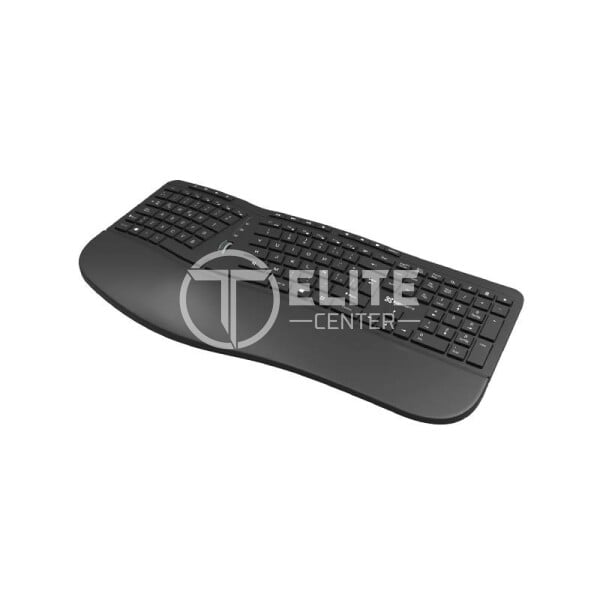 Teclado Inalámbrico Klip Xtreme KBK-530S, 2.4 GHz, Ergonómico, Español LA, Black - - en Elite Center