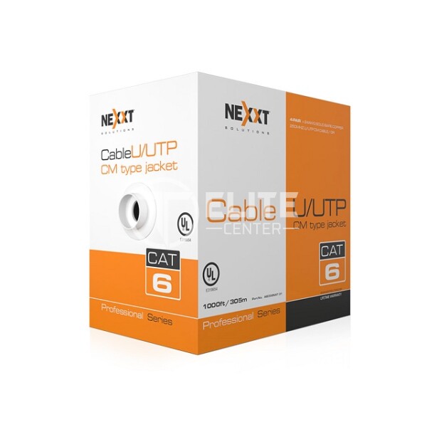 Nexxt Solutions Infrastructure - Bulk cable - UTP - 305 m RJ-45 - Blue - 4Pairs 24AWG CM - - en Elite Center