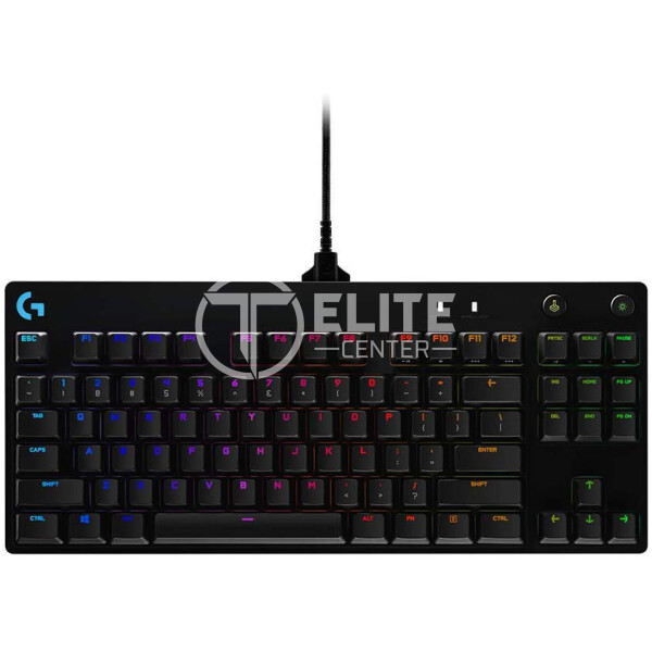 Logitech G Pro Mechanical Gaming Keyboard - Teclado - retroiluminación - USB - interruptor: GX Blue Clicky - negro - - en Elite Center
