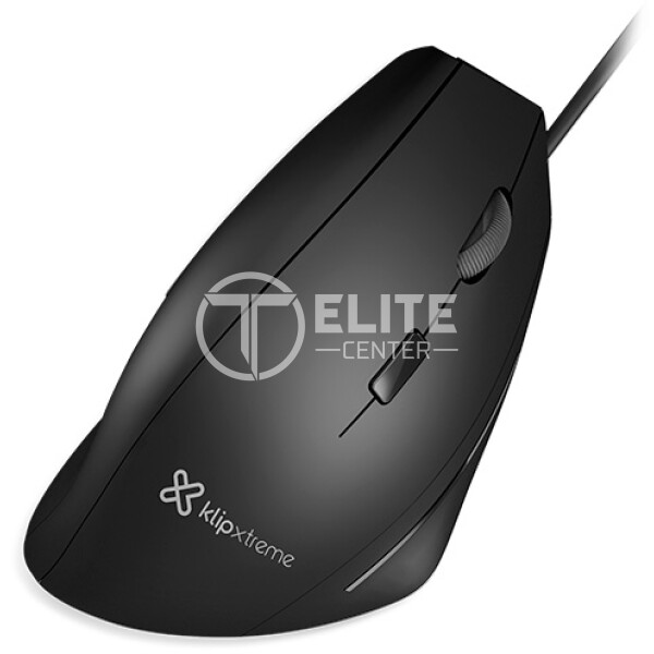 Klip Xtreme - Mouse - USB - Wired - Black - Ultra ergonomic - - en Elite Center