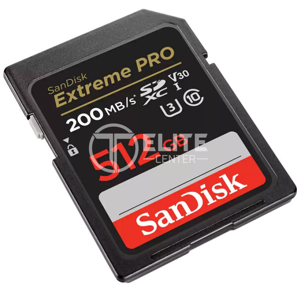 SanDisk - Flash memory card - SDXC UHS-I Memory Card - 200 Mb/s C10 U3 - - en Elite Center