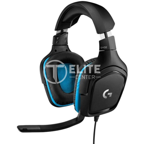 Logitech G432 - Auricular - 7.1 canales - tamaño completo - cableado - USB, conector de 3,5 mm - negro - - en Elite Center