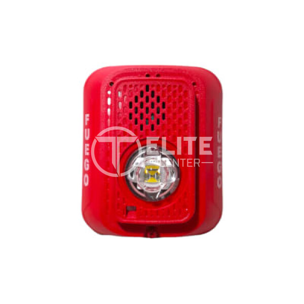 Honeywell - Horn/strobe red wall-espanol - - en Elite Center