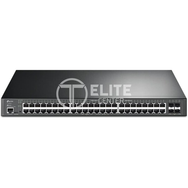 TP-Link JetStream TL-SG3452XP V1 - Conmutador - L2 + - Gestionado - 48 x 10/100/1000 (PoE+) + 4 x 10 Gigabit SFP+ - montaje en rack - PoE+ (500 W) - - en Elite Center