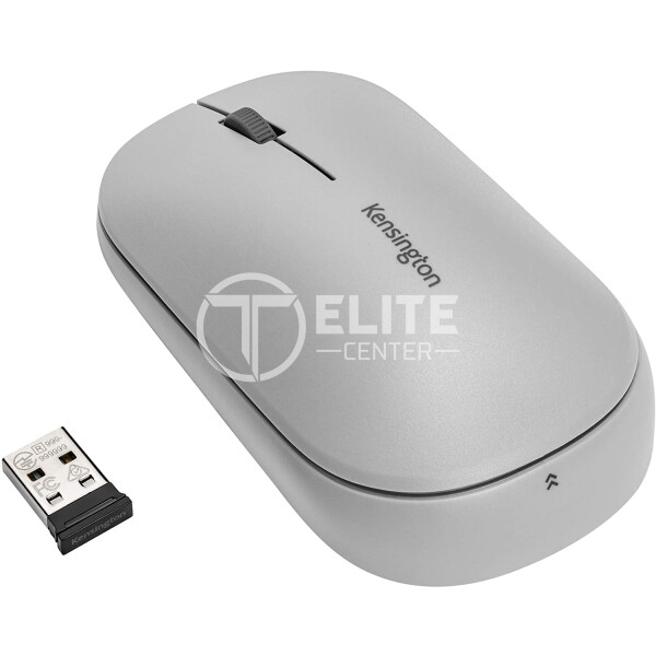 Kensington SureTrack - Ratón - óptico - 4 botones - inalámbrico - 2.4 GHz, Bluetooth 3.0, Bluetooth 5.0 LE - receptor inalámbrico USB - gris - - en Elite Center