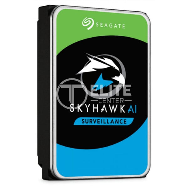 Seagate SkyHawk AI ST8000VE001 - Disco duro - 8 TB - interno - 3.5" - SATA 6Gb/s - búfer: 256 MB - con Recuperación de datos Seagate Rescue de 3 años - - en Elite Center