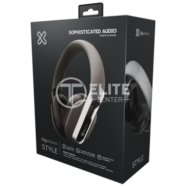 Klip Xtreme - KWH-750GR - Headphones - Para Home audio / Para Portable electronics / Para Professional audio / Para Cellular phone - Wireless - 40Hr Gray color - - en Elite Center