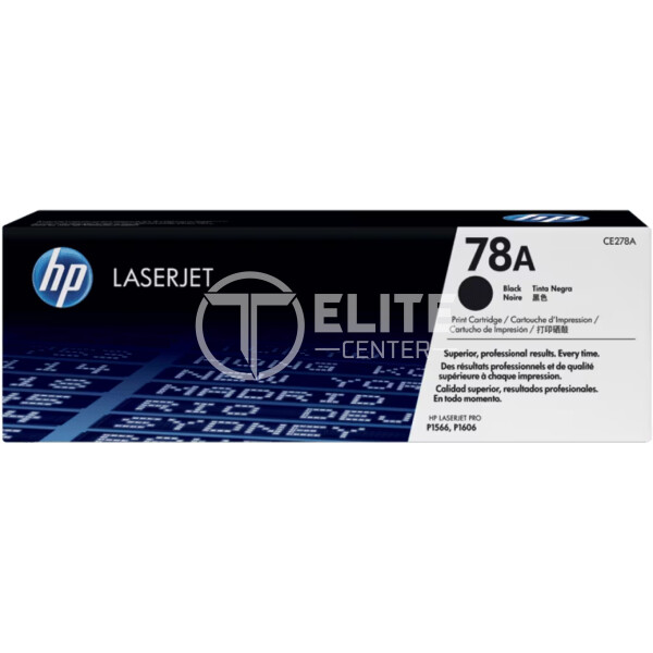 HP 78A - Negro - original - LaserJet - cartucho de tóner (CE278A) - para LaserJet Pro M1536dnf, P1566, P1606DN, P1607dn, P1608dn, P1609dn - - en Elite Center