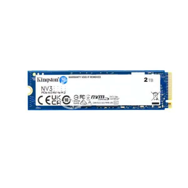 Unidad SSD Kingston NV3, 2TB, M.2 2280, NVMePCIe 4.0 x4, Lectura 6000MB/s Escritura 5000MB/s - - en Elite Center