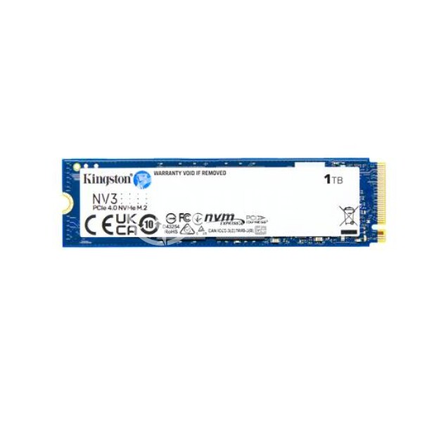 Unidad SSD Kingston NV3, 1TB, M.2 2280, NVMePCIe 4.0 x4, Lectura 6000MB/s Escritura 4000MB/s - - en Elite Center