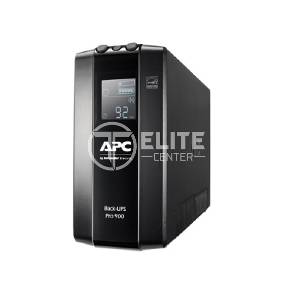 APC Back-UPS Pro BR900MI - UPS - CA 230 V - 540 vatios - 900 VA - USB - conectores de salida: 6 - negro - - en Elite Center